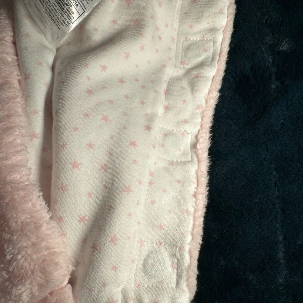 Magnetic Me Baby Girls 0-6 months Pink Blossom Minky Jacket 100% cotton lining